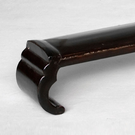 lacquer pillow-armrest, detail