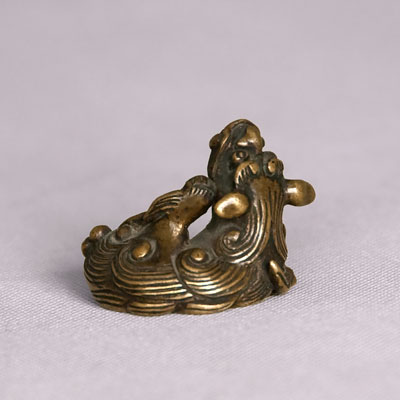 Small Bronze Lion Weight