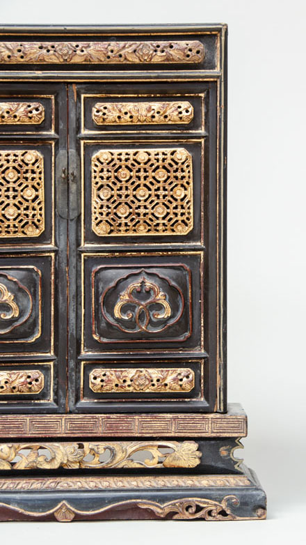 shrine cabinet detail