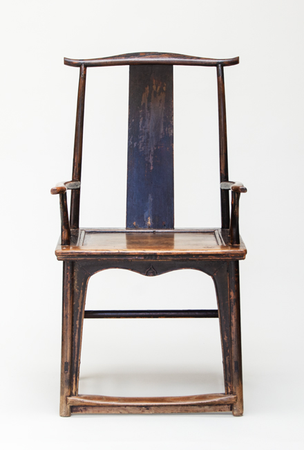 yokeback armchair, front view