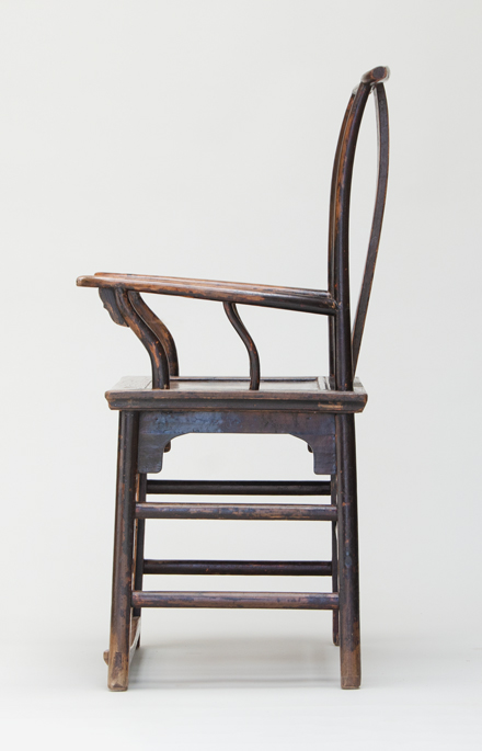 yokeback armchair, side view