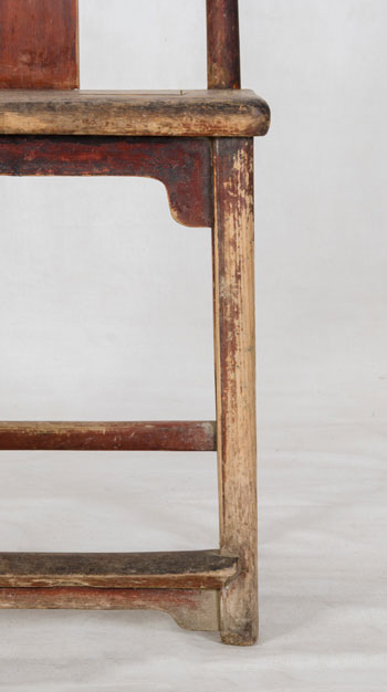 ginko wood side chair, detail