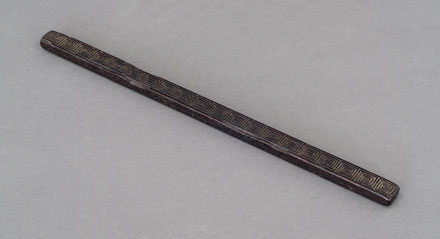 zitan ruler, back