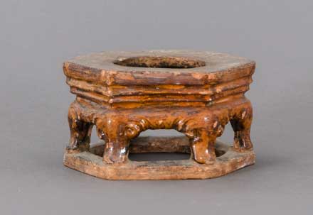 hexagonal pottery stand