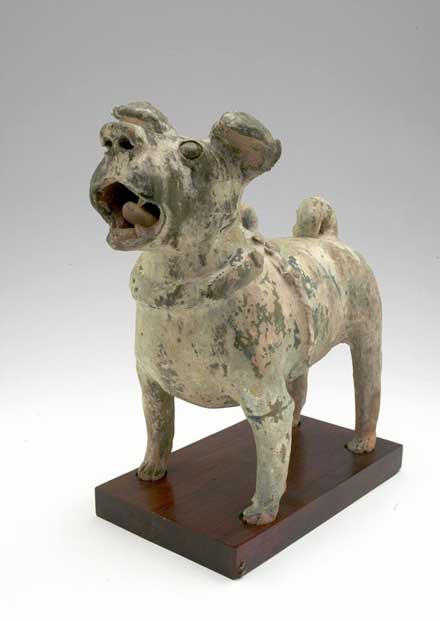 Han pottery dog