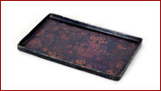 black lacquer tray
