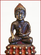 small bronze buddha