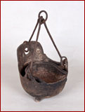 iron hanging oil lamp