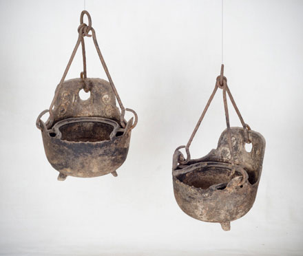 Iron Hanging Oil Lamps