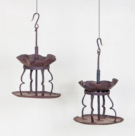 Iron Hanging Oil Lamps