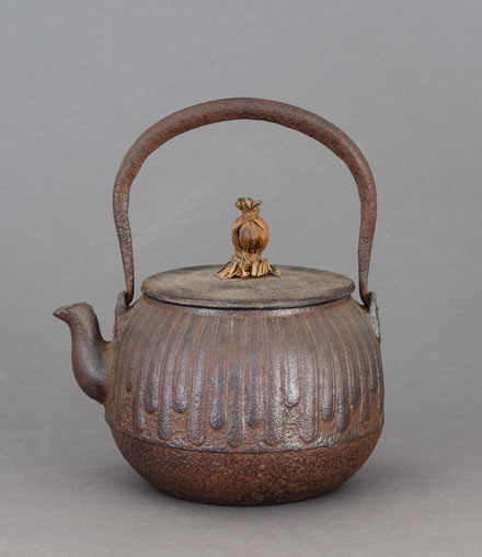 iron teapot