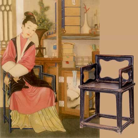 detail from late qing period painting